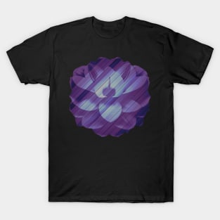 Purple flower wood background T-Shirt